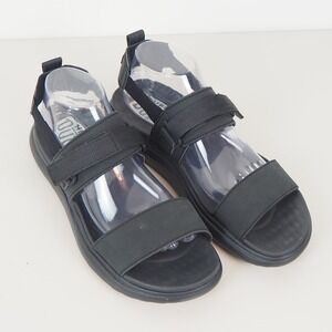 Hey Dude Collins Sandal Mono Sport Black Womens Size 10